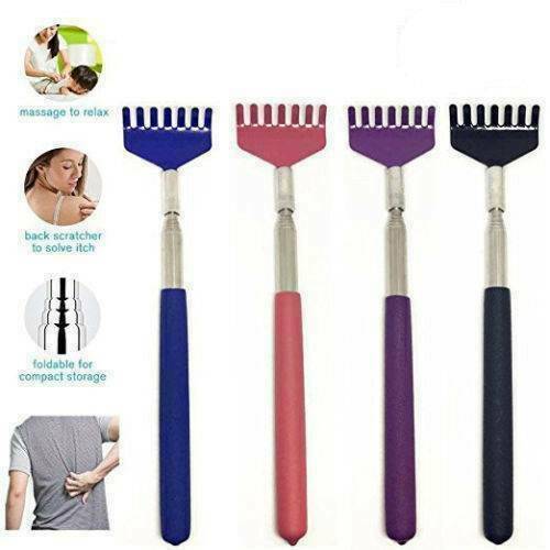 Extendable Stainless Steel Telescoping Back Scratcher Massager Extends 27" New