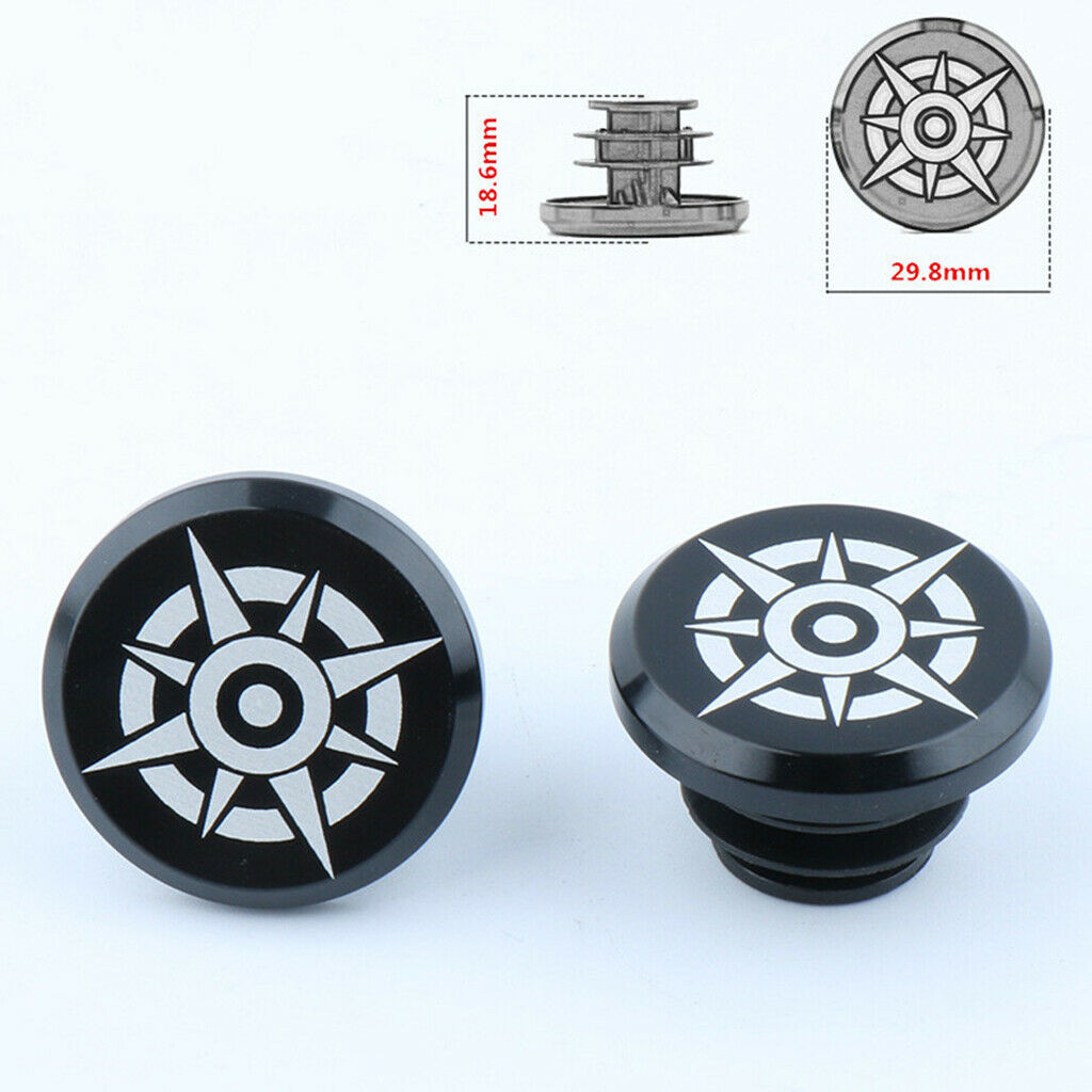 Alloy Handlebar End Caps for Inner Dia. 15.8-19.5mm Road Bike Lightweight