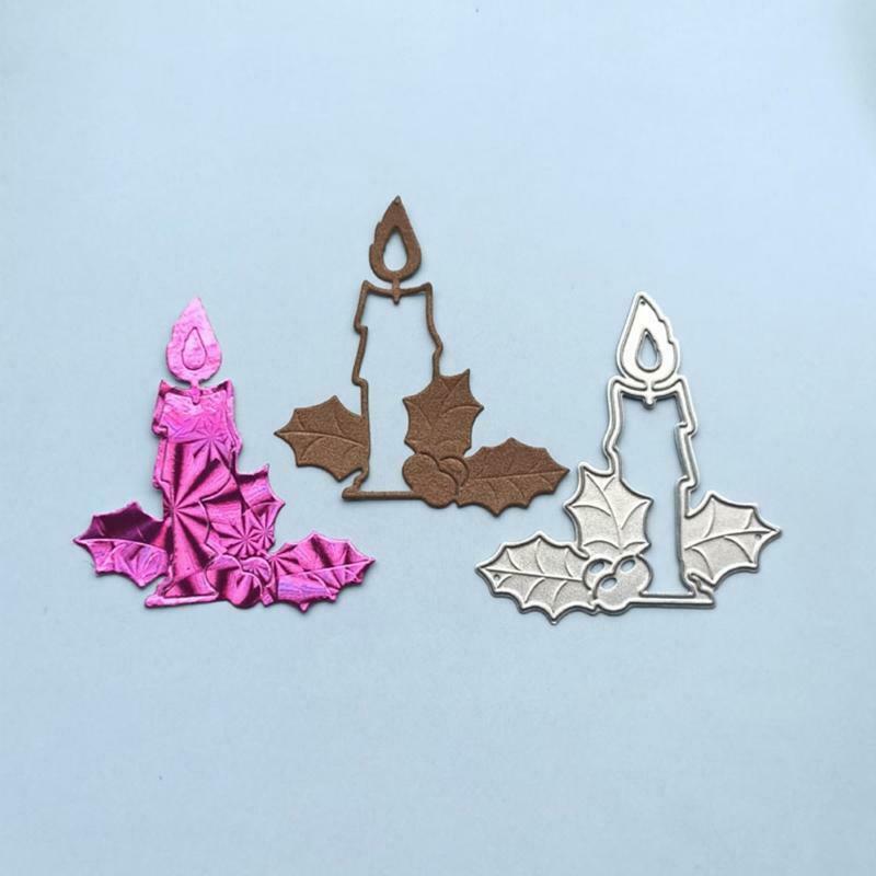 Christmas Candle Metal Cutting Dies Stencil DIY Scrapbooking Album Paper Card
