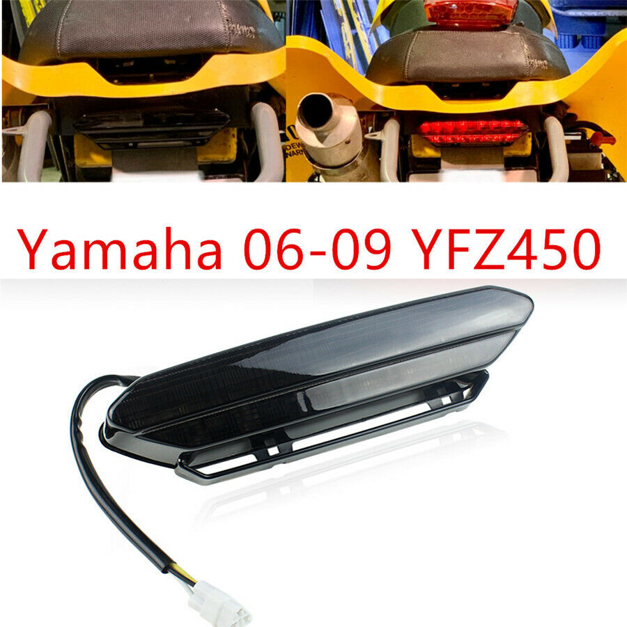Smoke Lens LED Tail Light Brake Light Assembly Red Light for Yamaha 2006 - 2009