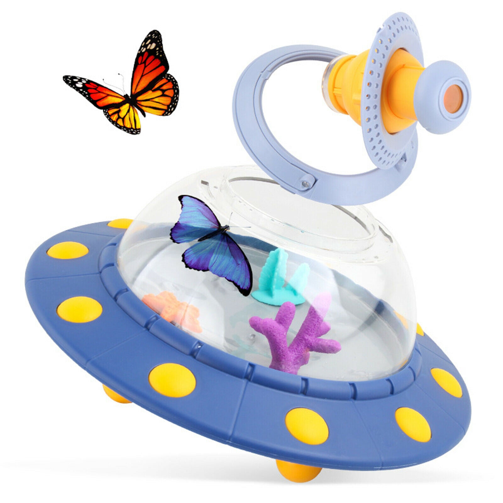 Critter Catcher Bug Viewer Barrel Case Insect Bucket 360 Rotate Magnifier