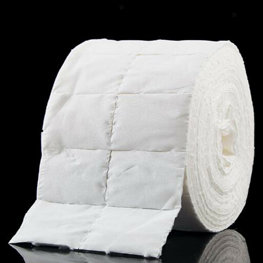 500 /Roll Nail Polish Remover Wraps Pads Nail Art Cleaner Removing Wipers