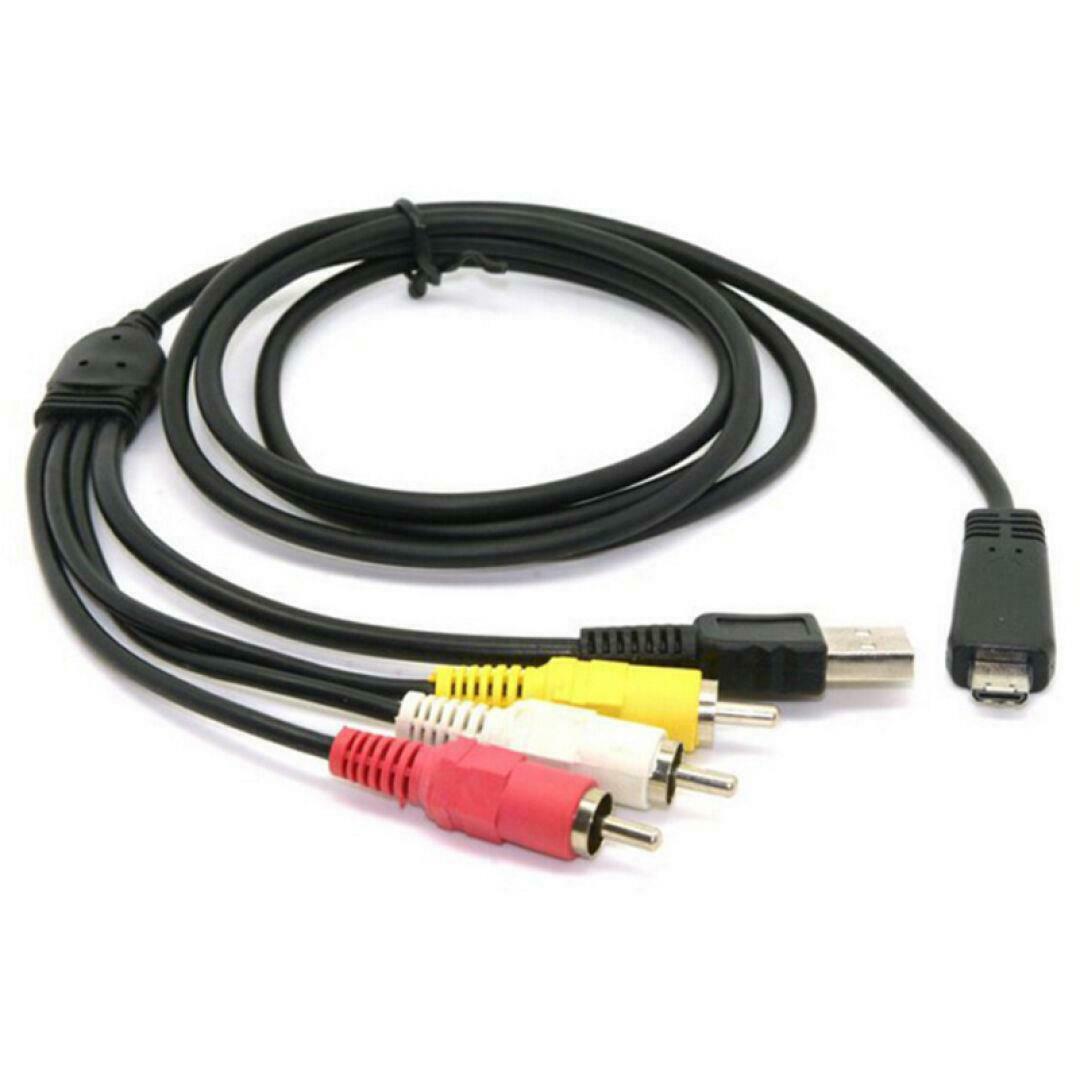 USB AV TV cable for Sony VMC-MD3 DSC-WX5 WX7D WX9 WX10 WX10/B H70 H70/B H70/L/R