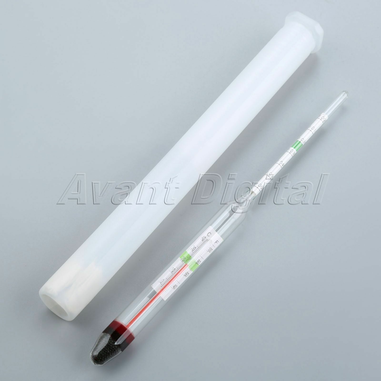 Aquarium Glass Float Hydrometer With Thermometer Salt Marine Water Indicator 1PC