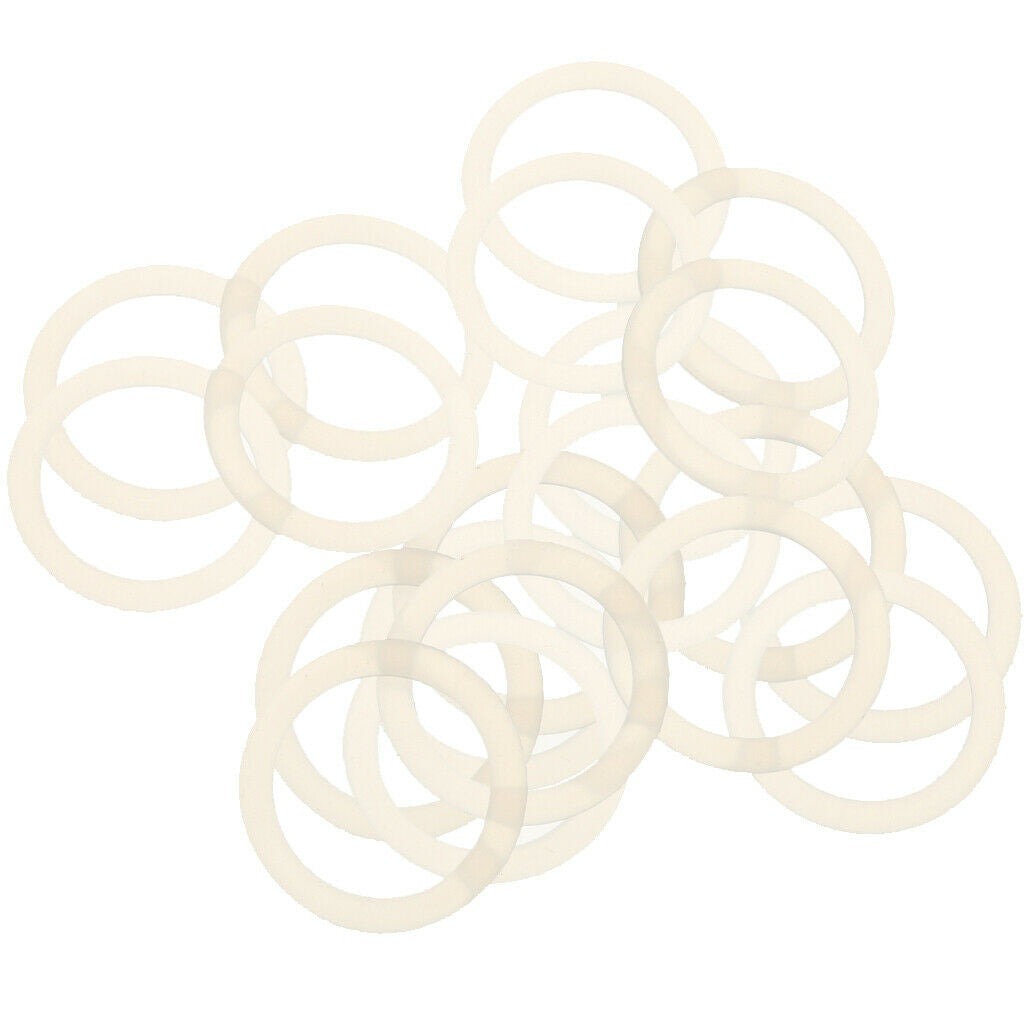 20pcs Clear O Rings Silicone Dummy Baby Pacifiers Clips Holder Adapter