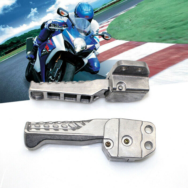 Universal Motorcycle Scooter Bike Foot Pegs Footpegs Rear Set Pedals Aluminum