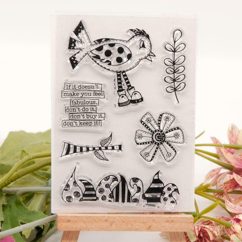 Bird Silicone Clear Seal Stamp DIY Scrapbooking Embossing Photo Album Card Decor