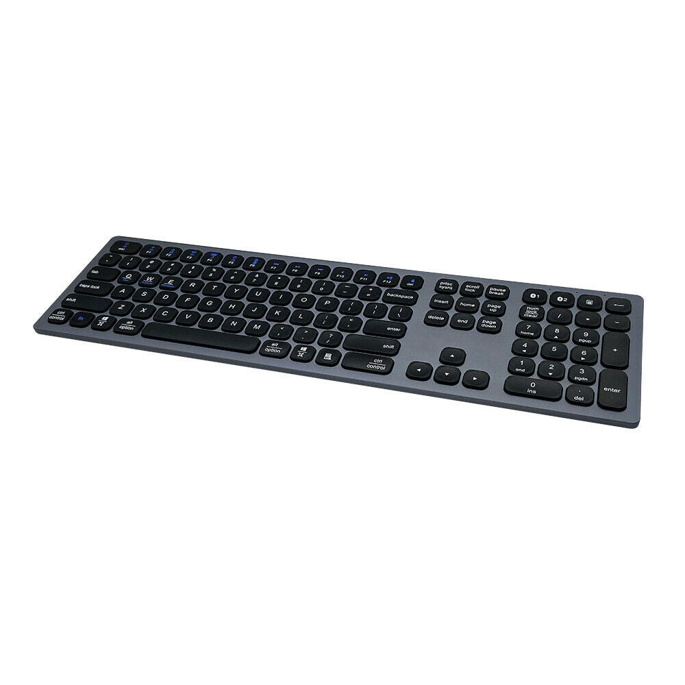 Rechargeable BT Keyboard Wireless Type-C Aluminum Keyboard For Android Windows