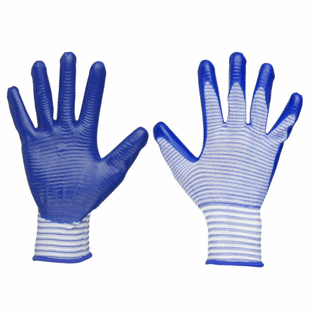 Bite-proof Protective Gloves for Hamsters Work Blue Zebra Crossing