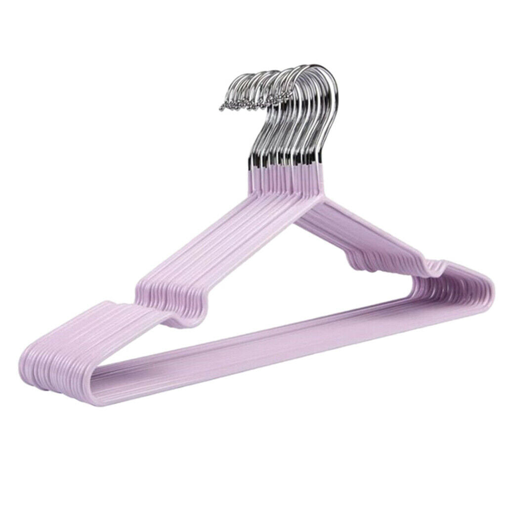 20pieces Clothes Hanger Heavy Duty Coat Hanger Rack Bathroom Blue/Lilac