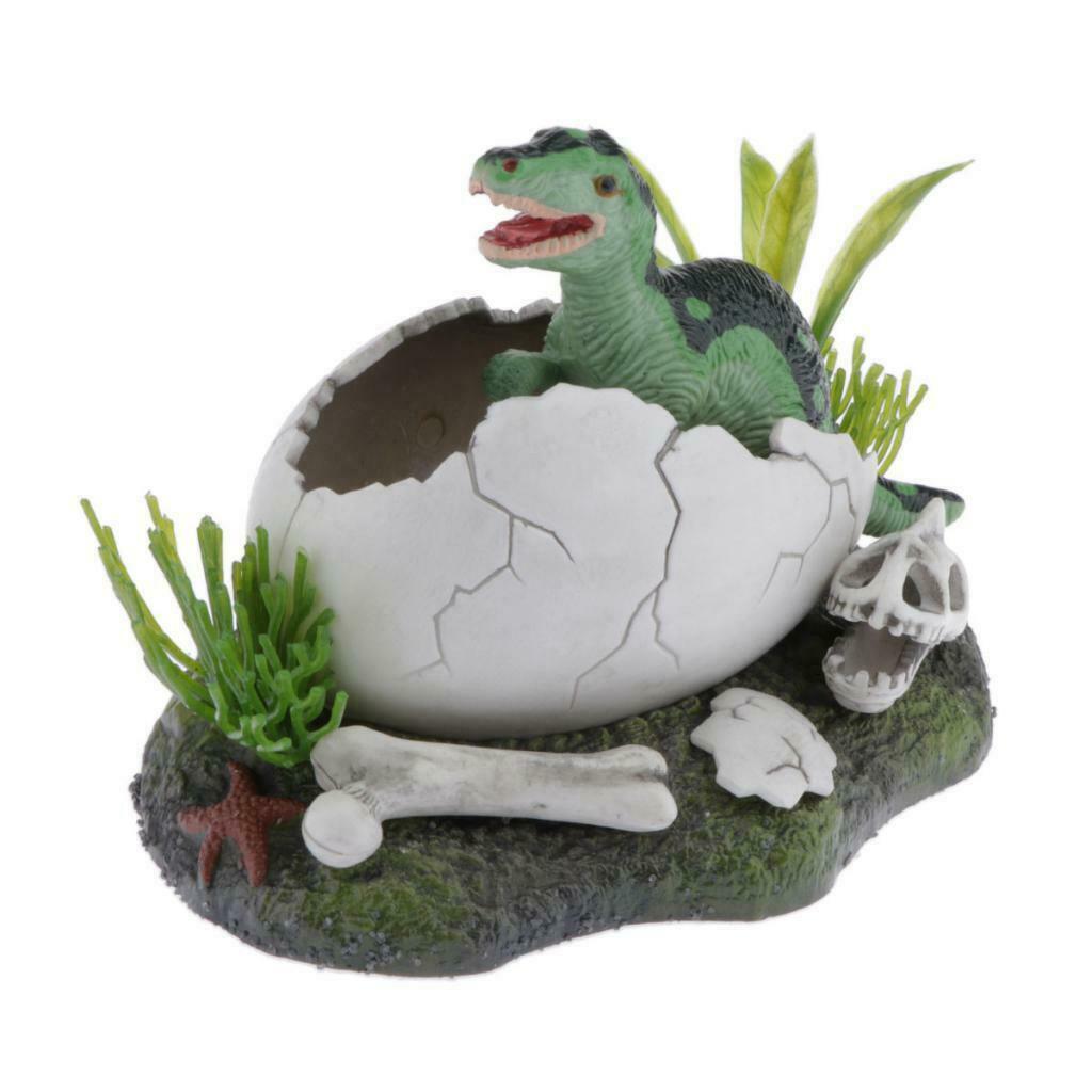 Cute Dinosaur Shell Decor Ornament Reptile Hiding Cave For Fish Tank Reptile