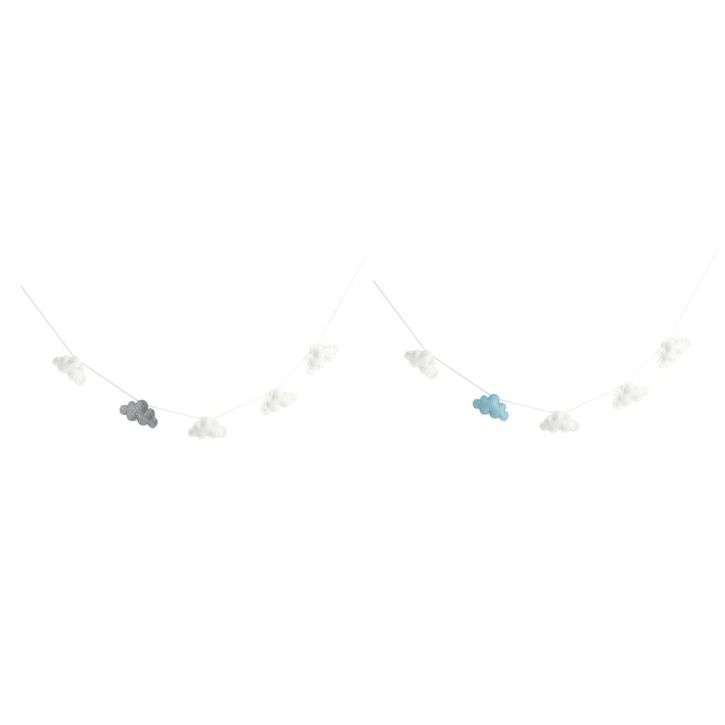 Set of 2 Bedroom Clouds Garland Decor For Christmas Wedding Decoration