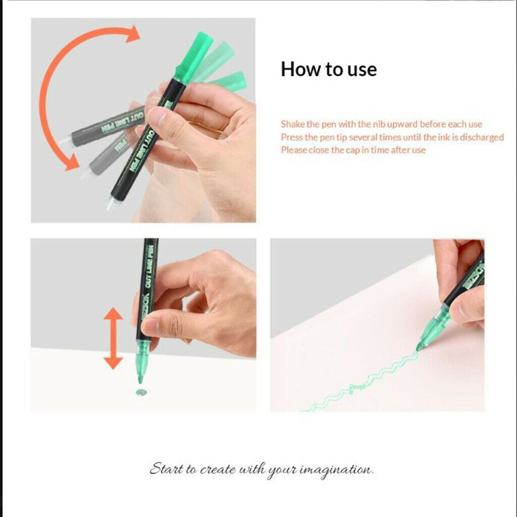 Double Line Outline Pens Greeting Craft Marker   Art Craft Pen Child