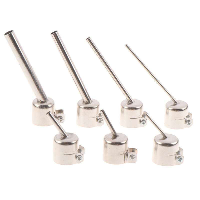 7pcs 850 Series Hot Air Gun Nozzle Lengthen Type 45 Degree Tilt BGA WeldingY1