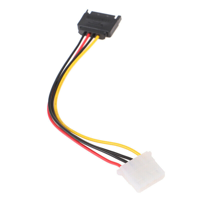 15 Pin SATA Male to 4 Pin Molex Female IDE HDD Power Hard Drive Cab.l8