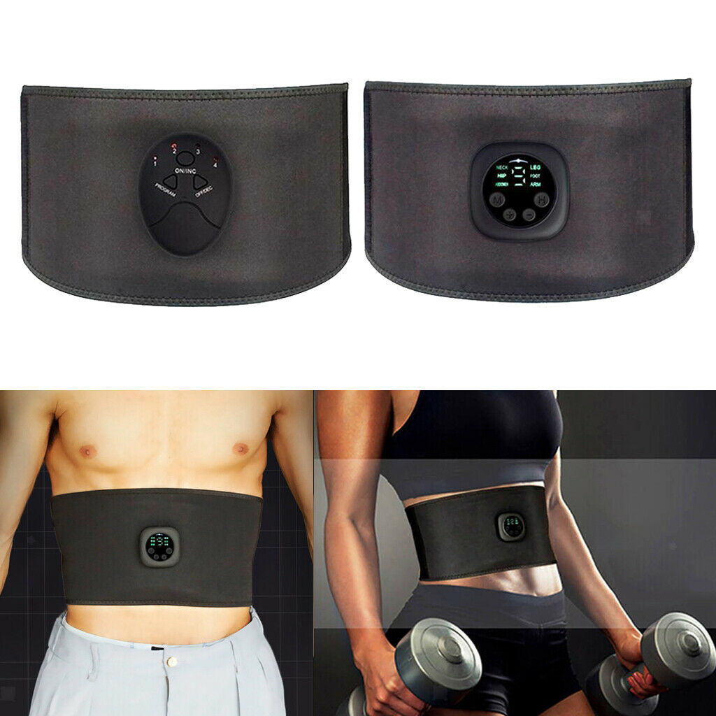 2pc Muscle Stimulator Abs Trainer Abdominal Muscle Toner Electronic Toning Belts