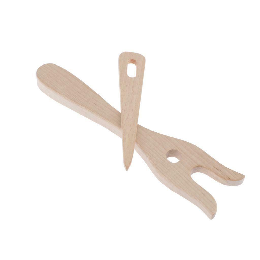 4Wood Lucet Tool Cordmaking Coding Braiding Tool Knitting Fork for Crocheter