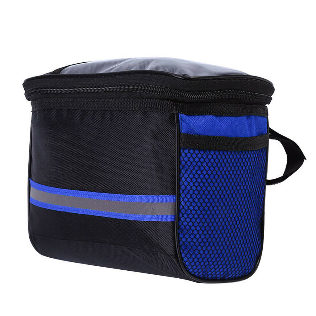 Bike Handlebar Bag Front Storage Bag Outdoor Cycling Pouch Waterproof 2Pcs