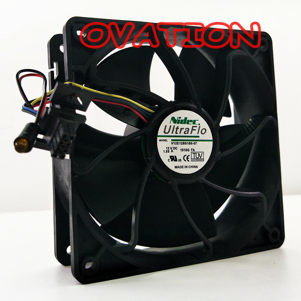 For Nidec V12E12BS1B5-07 Fan 120*120*38mm 1.85A 12V 4Pin