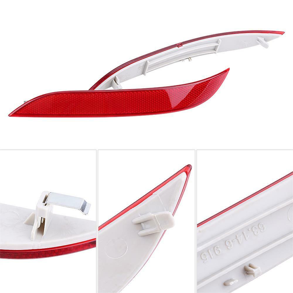 2Pc Left Right Rear Bumper Reflector for BMW 5 Series E60 2003-2007 63146915039