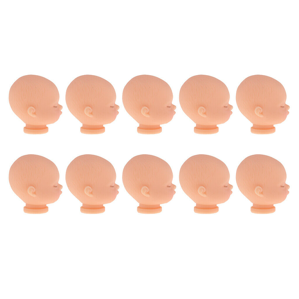 40 lot Cute Sleeping Baby Bald Head Sculpt Accs Custom Parts Simulation