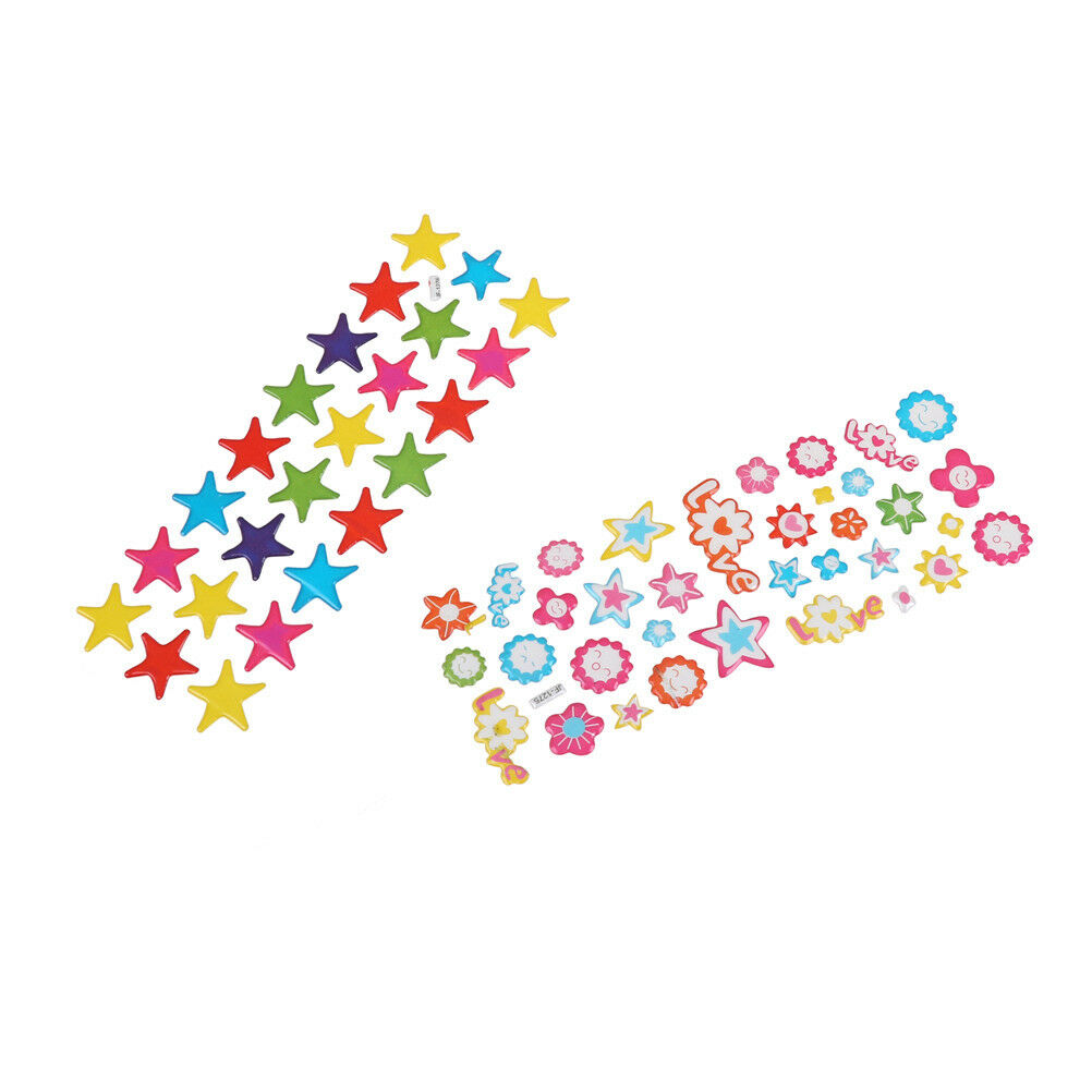 5Pcs/Lot Cute Star Flower Bubble Stickers Cartoon Kids Classic Toys Sticke.l8