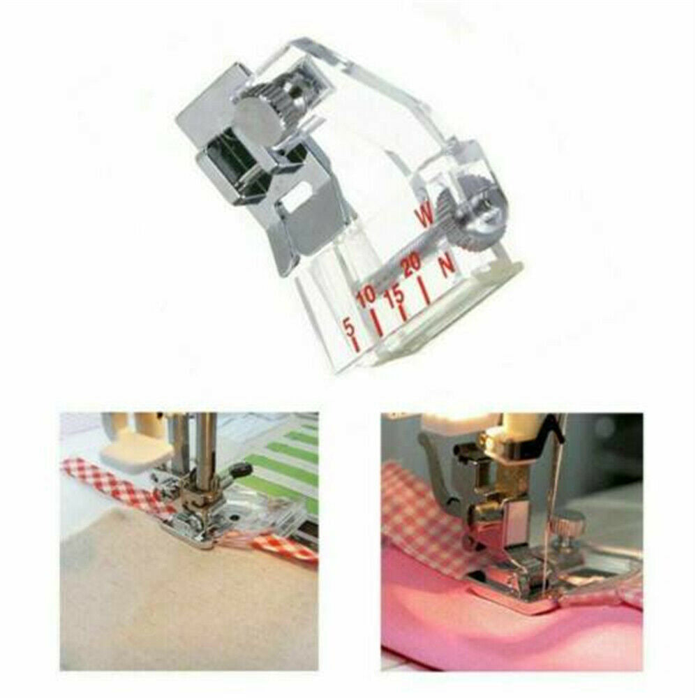 Bias Tape Feet Binding Presser Foot Adjustable For Brother Janome Sewing UK