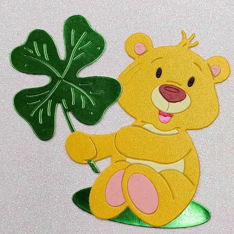 Bear Metal Cutting Dies Stencil Scrapbooking DIY Album Stamp Paper Card Mold Emb