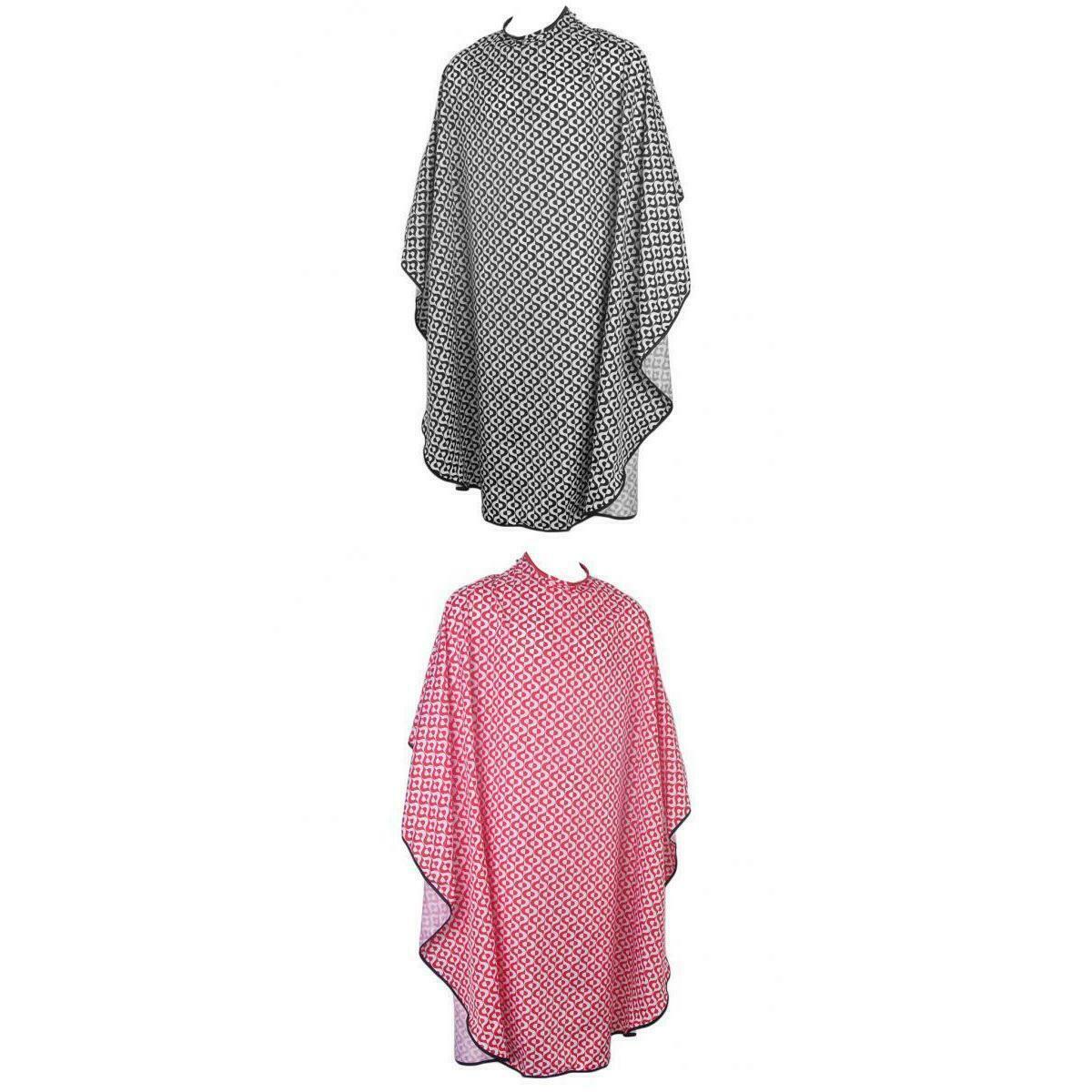 Set of 2 Waterproof Hair Cutting Shampoo Cape Salon Gown Cloth with Zipper