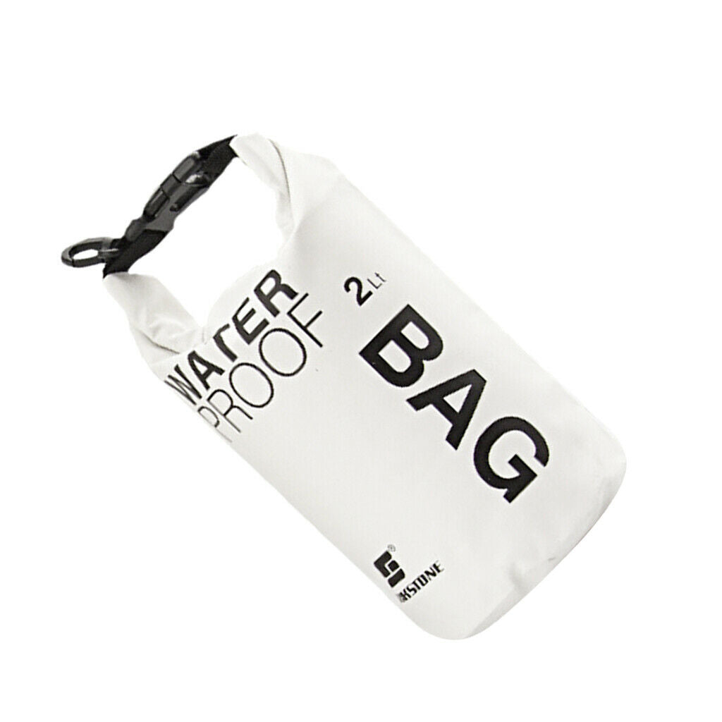 Waterproof Dry Bag Sack Pouch Kayaking Camping Rafting Floating 2L White