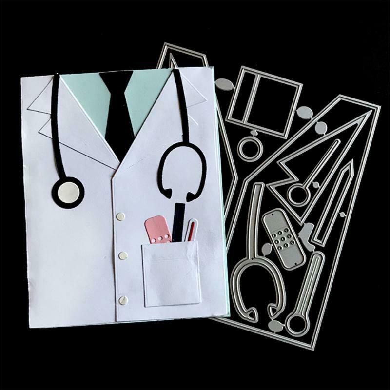Doctor Clothes Metal Cutting Dies Stencil DIY Scrapbooking Album Paper Card Mold
