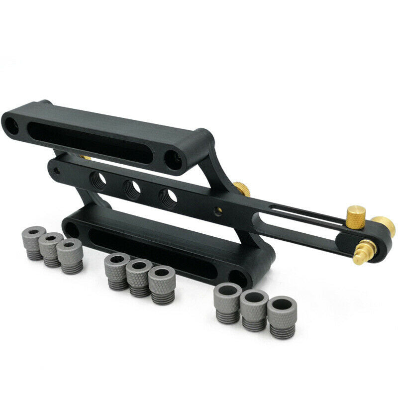 Adjustable Positioning Fixture Drill Guide for Woodworking Tools 6/8/10mm HoleX4