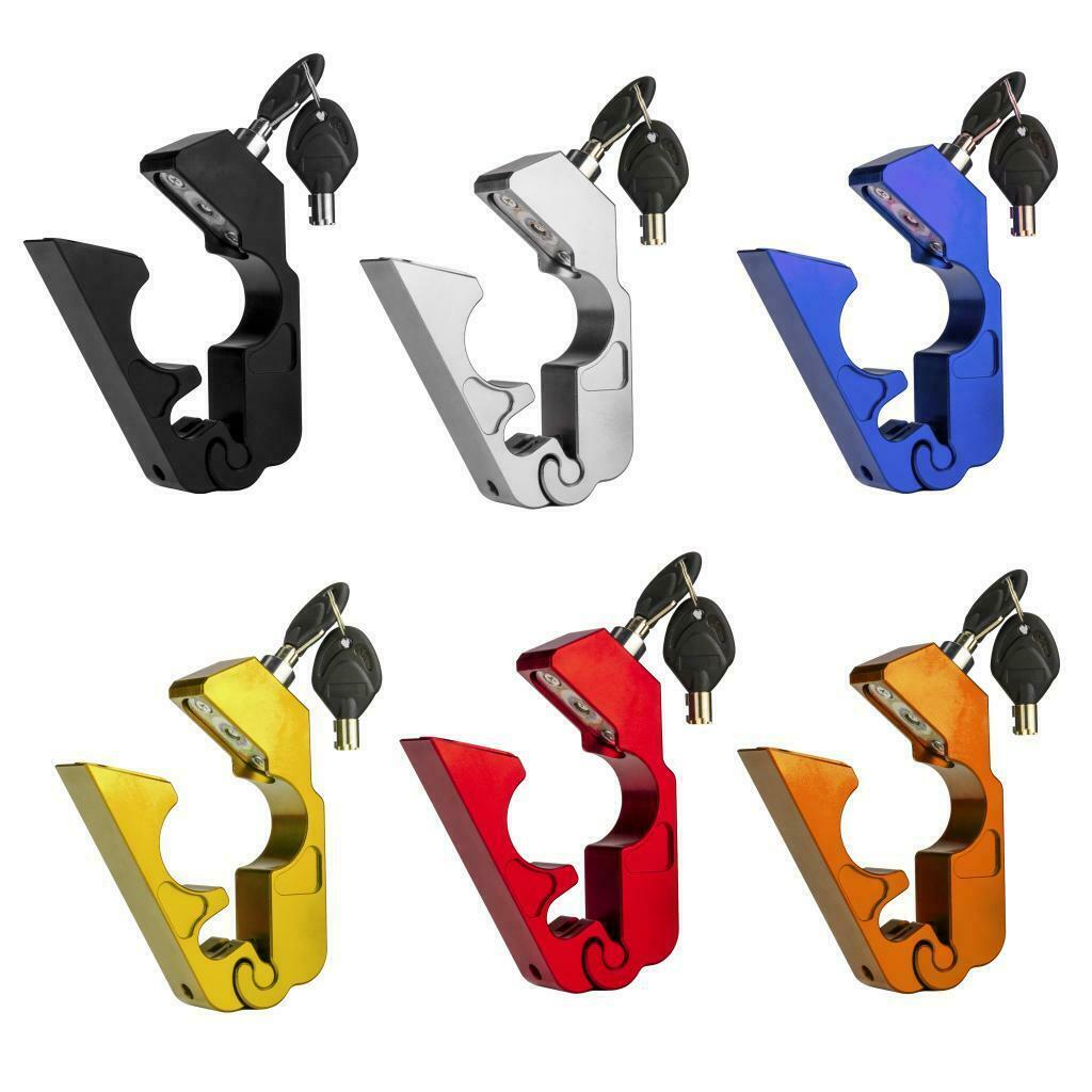 Black Motorcycle Lock Anti Theft  Handlebar Grip Lock For Scooters ATV