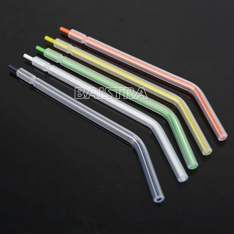 5 Kits Dental 3 Way Air Water Syringe Colorful Spray Disposable Nozzles Tips