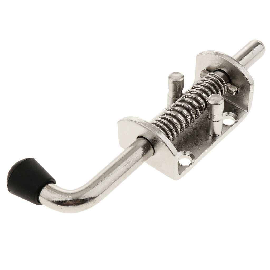 Heavy Duty Spring Latch Barrel Bolt with Axle 12mm 304 Stainless Steel