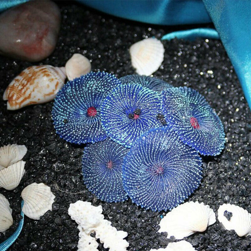 Sea Plant Ornament Blue Artificial Coral Plant Ornament For Aquarium Dec.l8