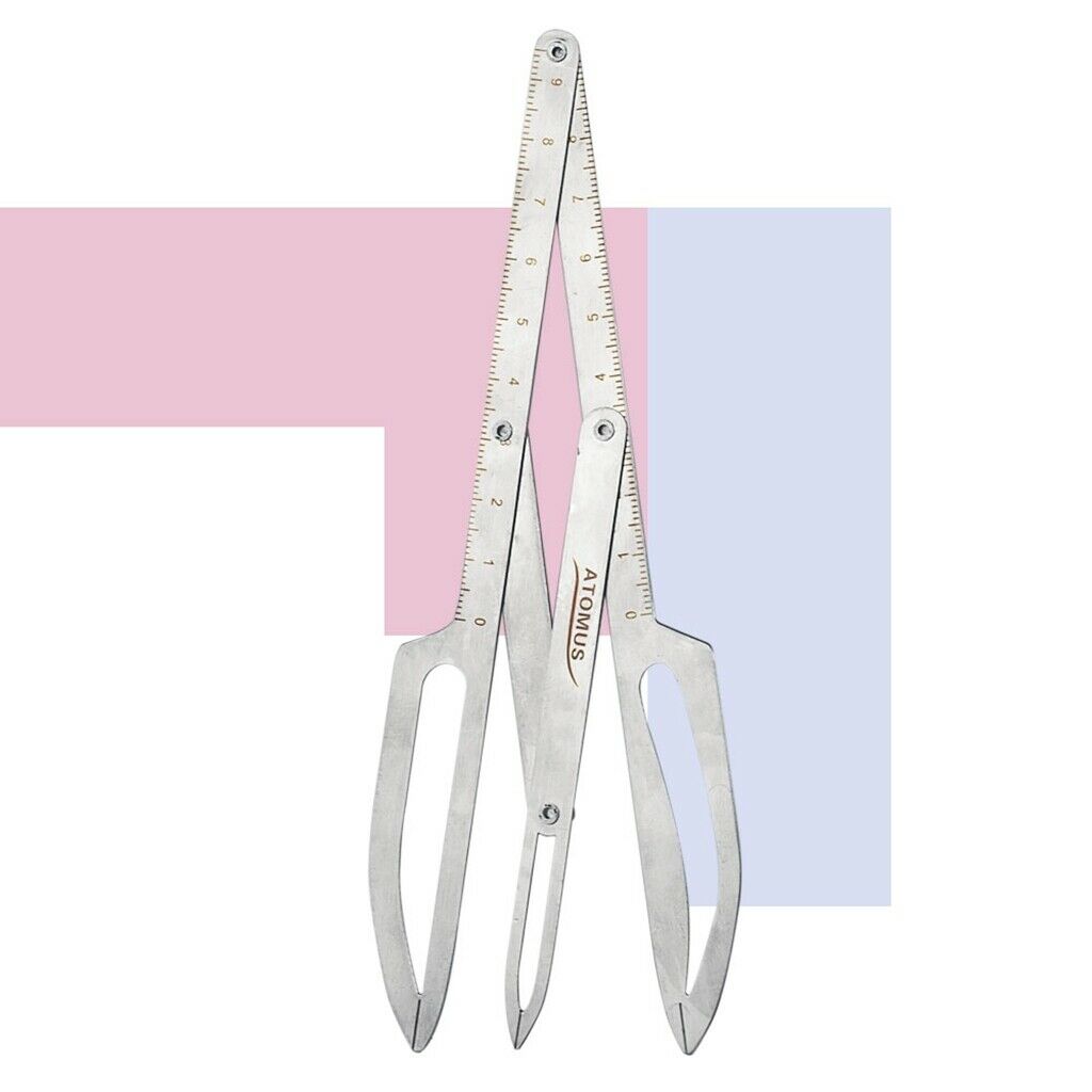 2 Piece Three-Point Permanent Makeup Eyebrow Tattoo Caliper Stencil Rulers