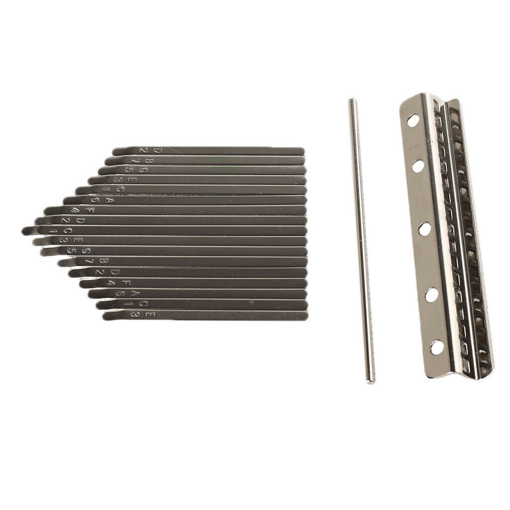 17 Pieces Thumb Piano Keys for Kalimba Music Instrument Parts Luthier Tools