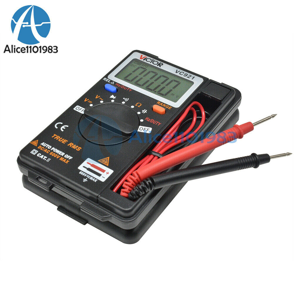 Mini VICTOR VC921 3 3/4 DMM AD/DC Multimeter Pocket Digital Multimeter Frequency