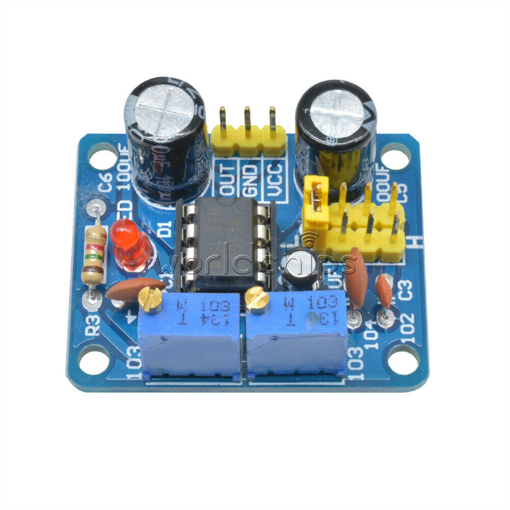 Duty Cycle and Frequency Adjustable NE555 Square Wave Module DIY Kit