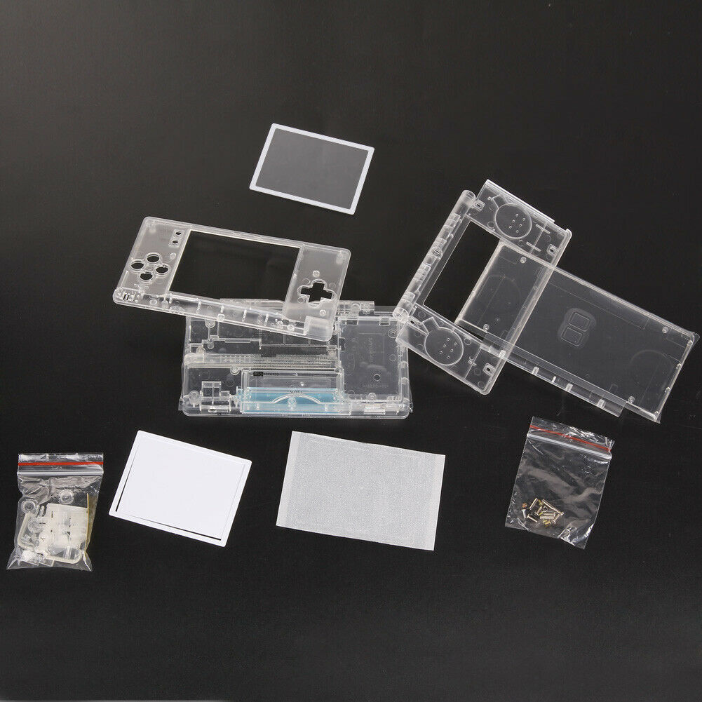 Replacement For Nintendo DS Lite Housing Shell Screen Lens Crystal Clear