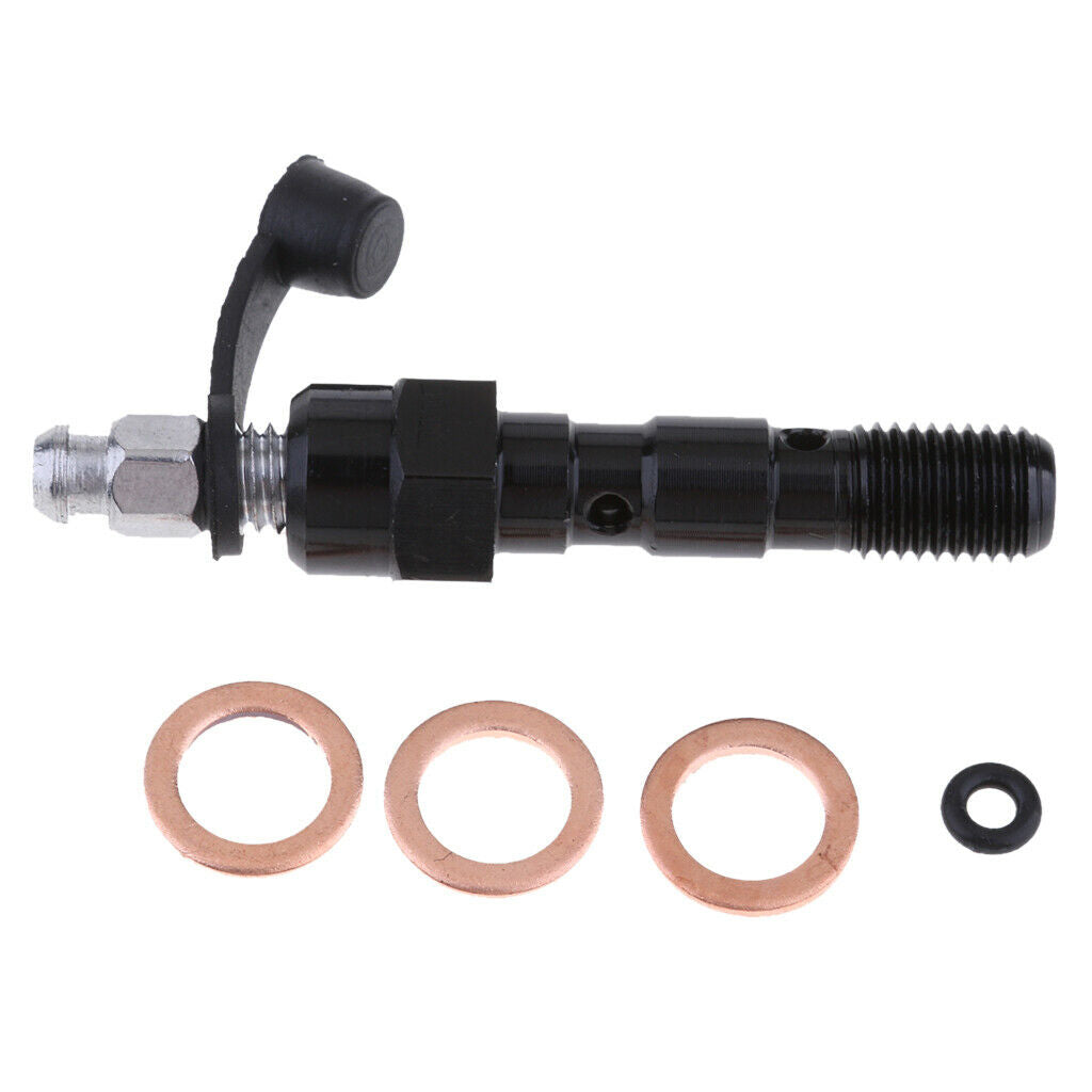2 Pieces M10 Double/Single Banjo Bolt Thread Bleeder Nipple Washers 1.25mm
