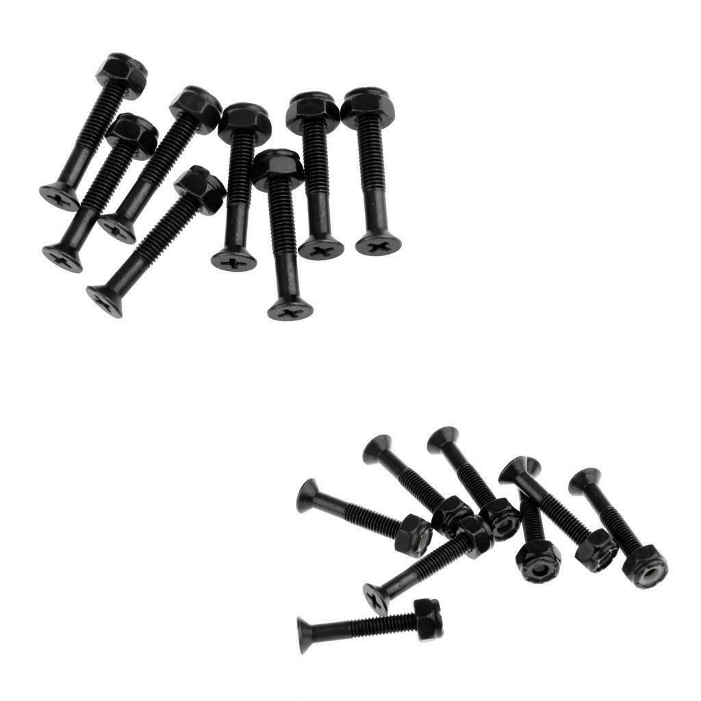 16 Pieces Replacement Hardware Screw Nuts Set For Skateboard / Longboard