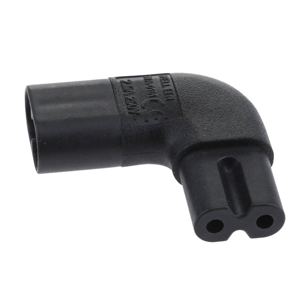 IEC320 C7 to C8 Power Extension Cord Cable , Black