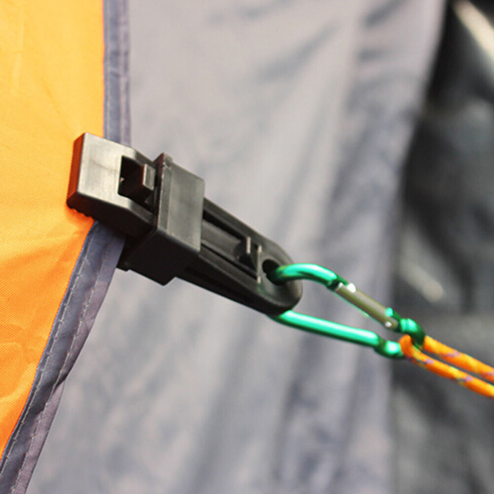 6X Selling Tents Awning Wind Rope Clamp Awnings Outdoor Camping Plastic C.l8