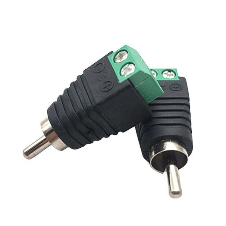 for Tv Camera Adapter Connector Rca Tv Revolution Av Screw Balun Terminal 2 Pack