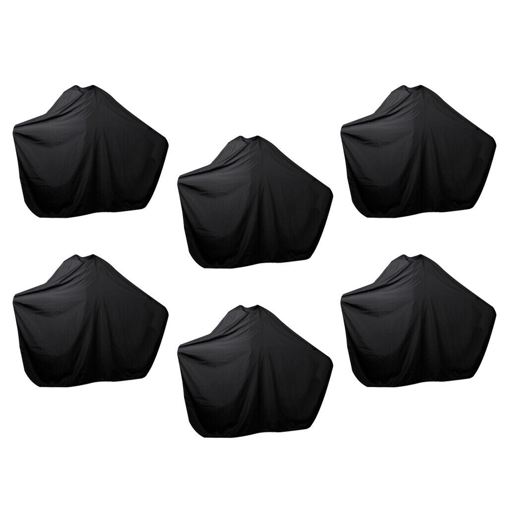 6Pcs Large 59"x55" Hair Cut Cutting Hairdresser Cape Apron Cloth Black