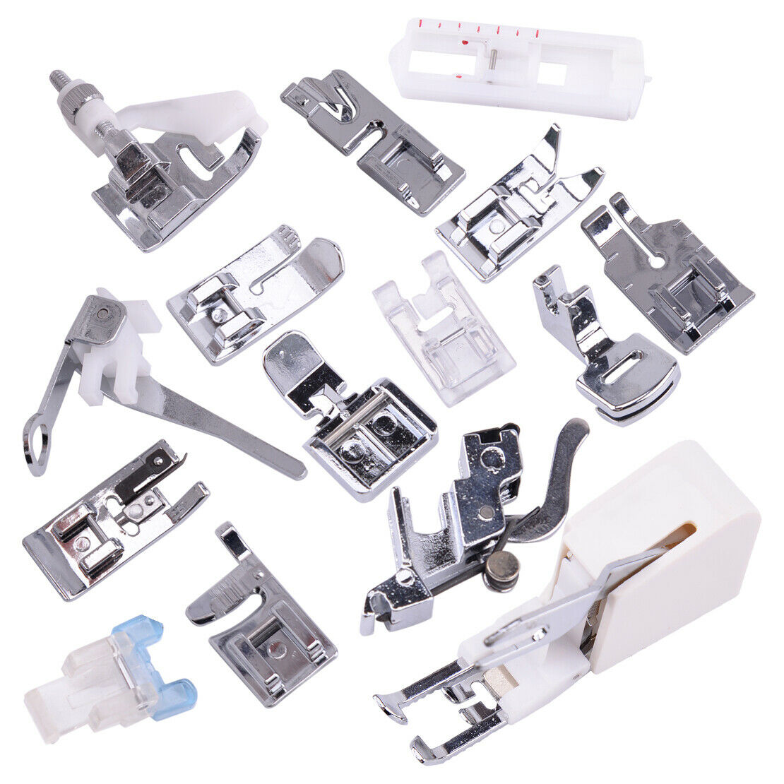 15Pcs Low Shank Presser Foot set Fit For Brother Singer Sewing Machine