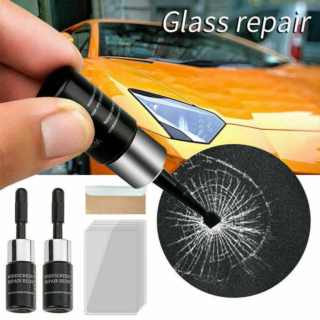 2 Sets Automotive Glass Nano Repair Fluid Repair Tool AU