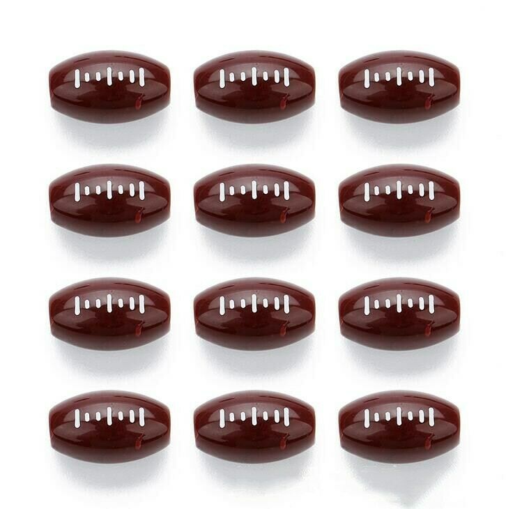 100pcs Oval American Football Acrylic Ball Beads For Jewelry Making&Kids DIY
